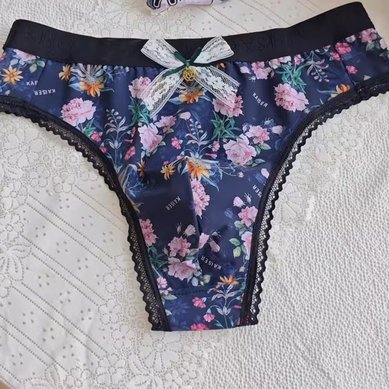 Boxer Brief Pack Cotton - Underwear Man's Flower Lace Hem Bow