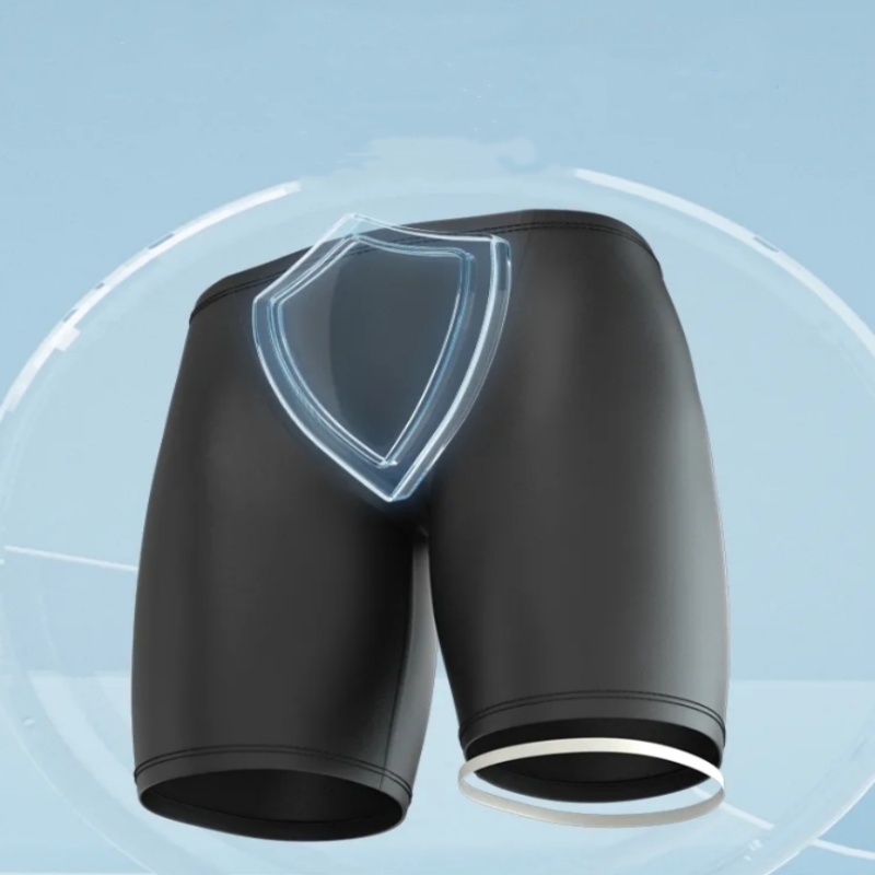 Men Boxers Shorts Silicone PU  - Pouch Boxer Pouch 리뷰 및 가격