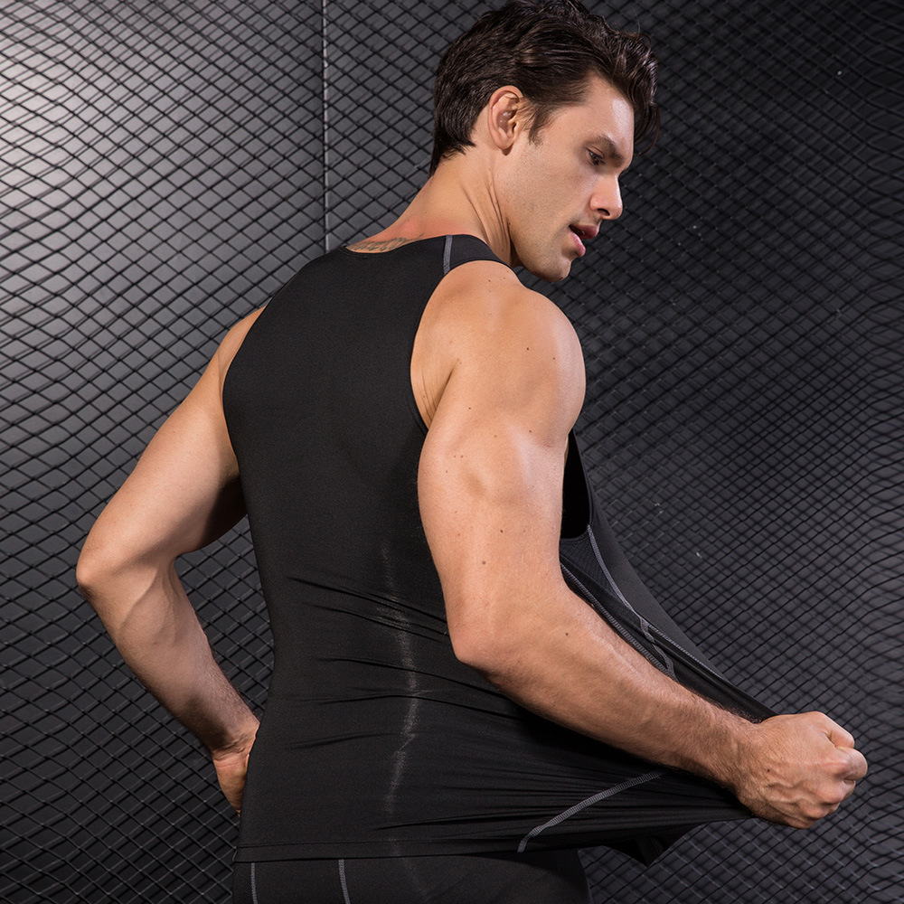 Men Black Sport Skinny Vest Ti - Base Layer Top 리뷰 및 가격