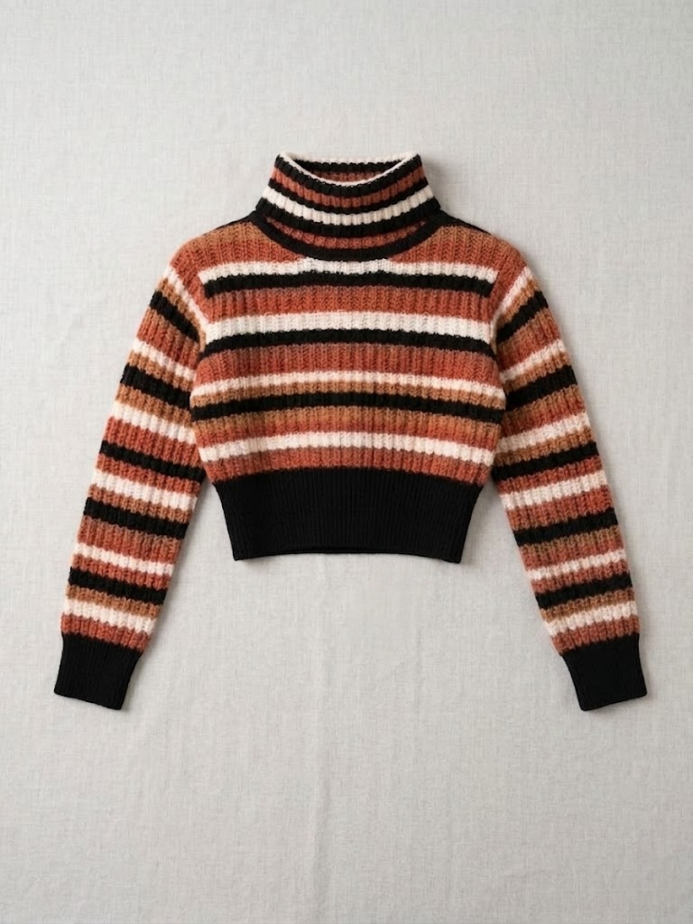 Slimming Striped Turtleneck Kn - Base Layer Top 리뷰 및 가격
