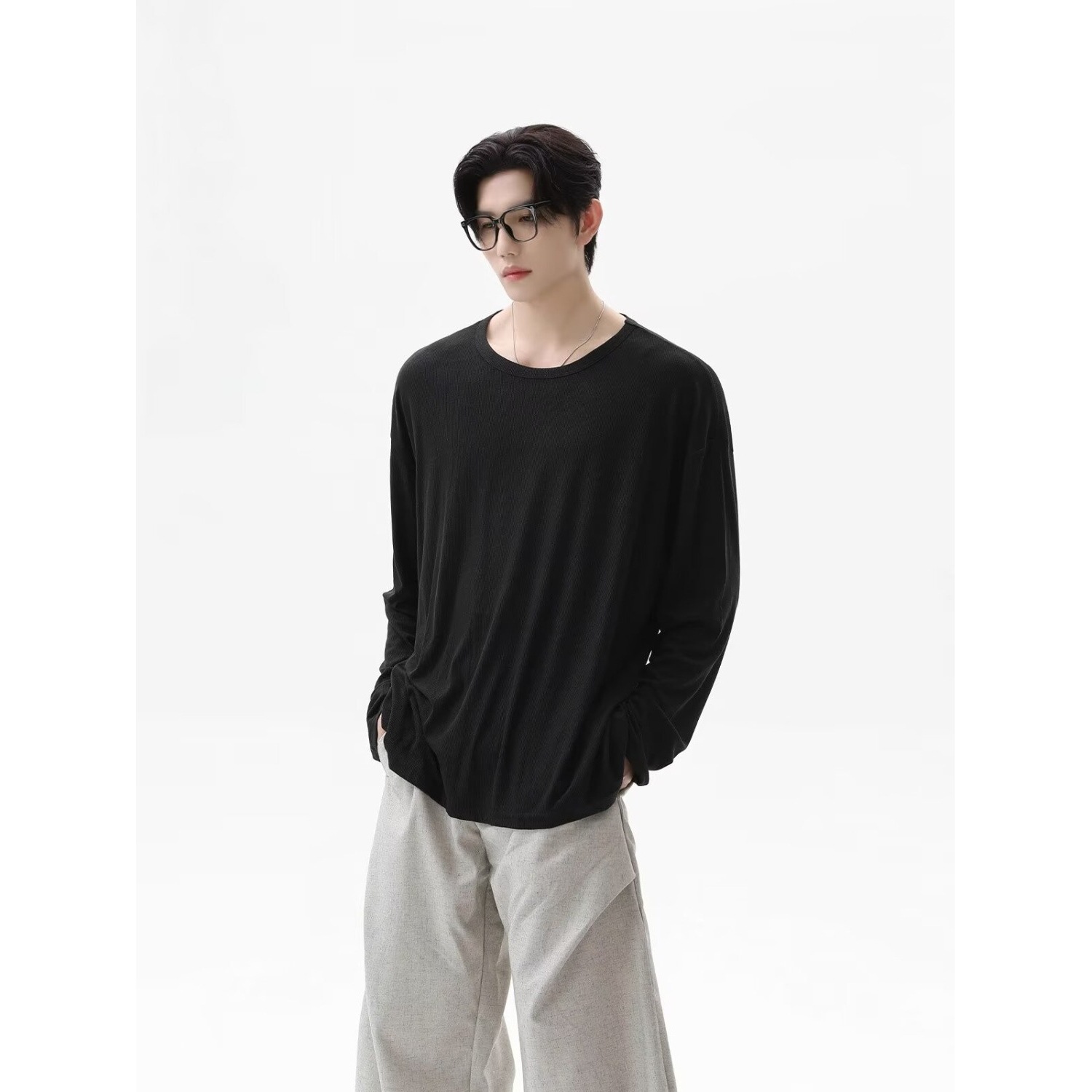 2026 Autumn New Texture Long S - Undershirt Crew Neck 리뷰 및 가격