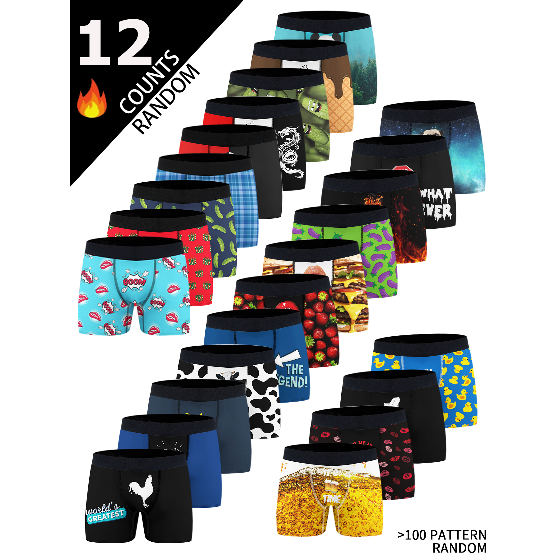 12 Pack Surprise Boxes Of Men' - Multi Pack Underwear 리뷰 및 가격